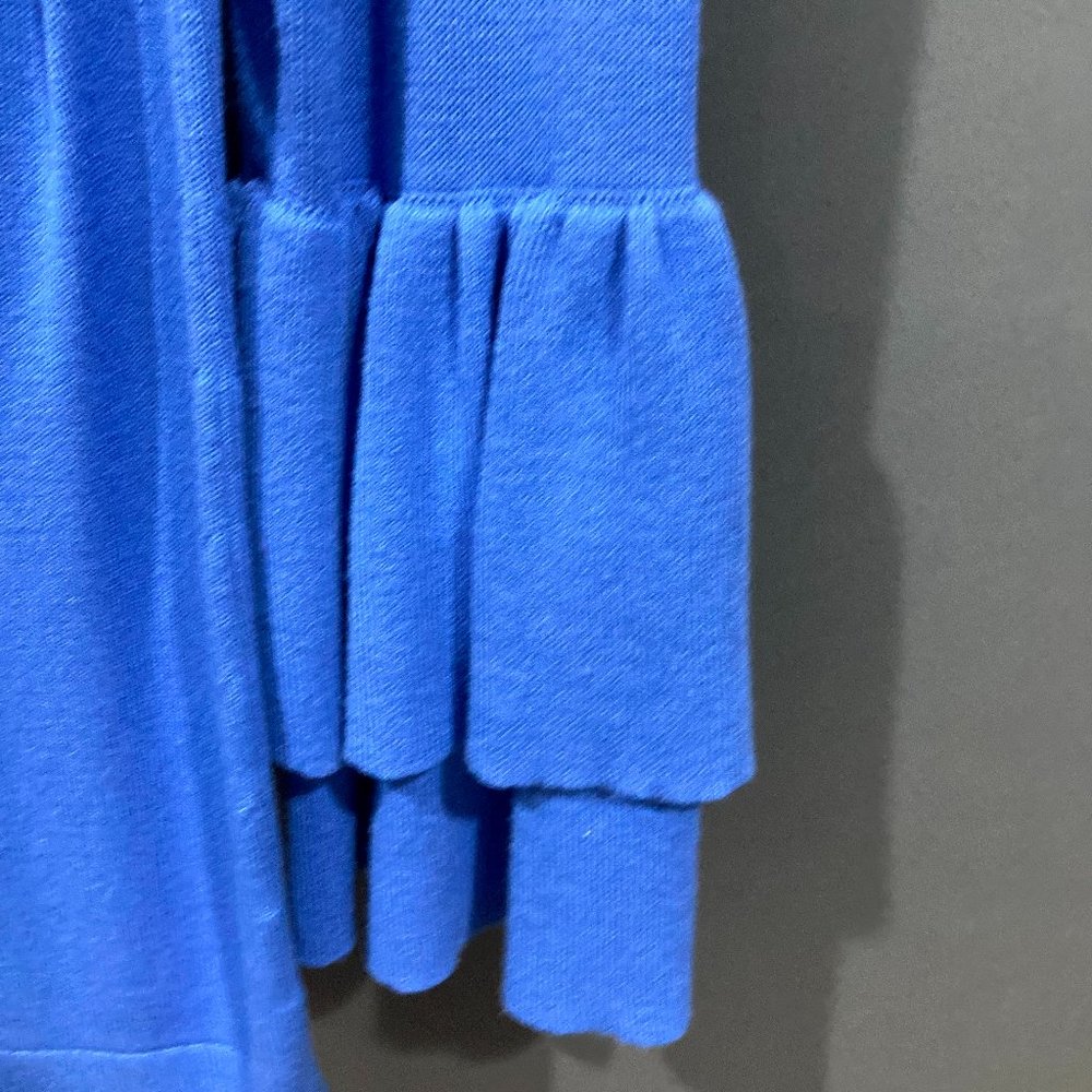 Blue Wide Neck Double Bell Sleeve Size Small - Picture 5 of 5